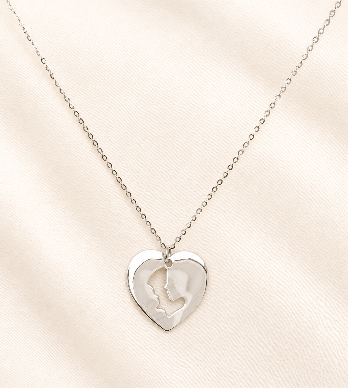 Mother and baby necklace silver 925
