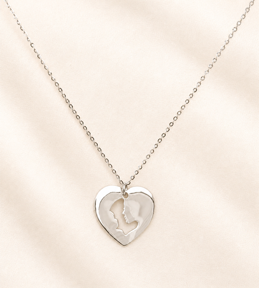 Mother and baby necklace silver 925