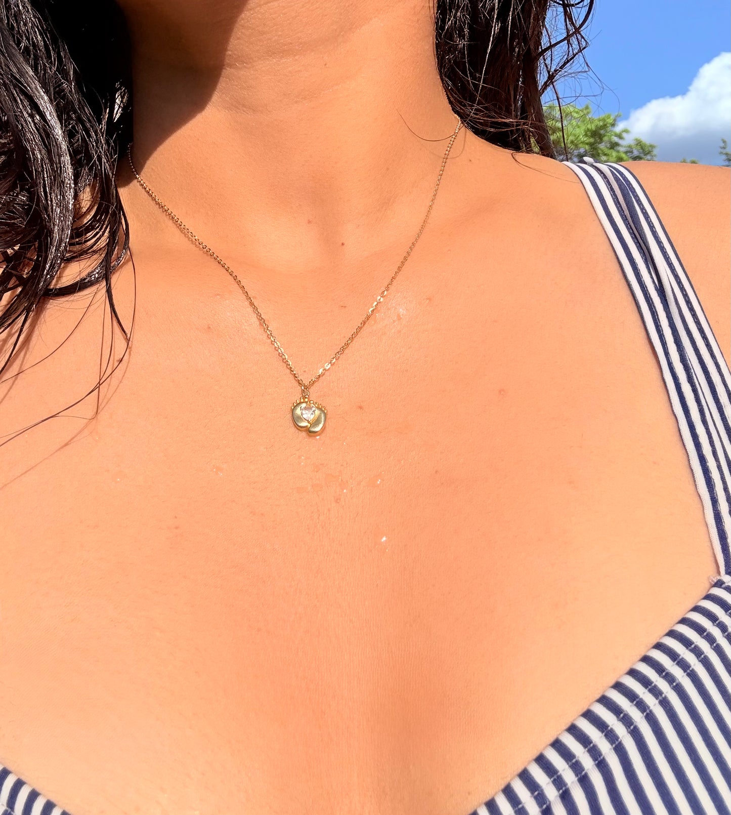 Baby Footprint Necklace